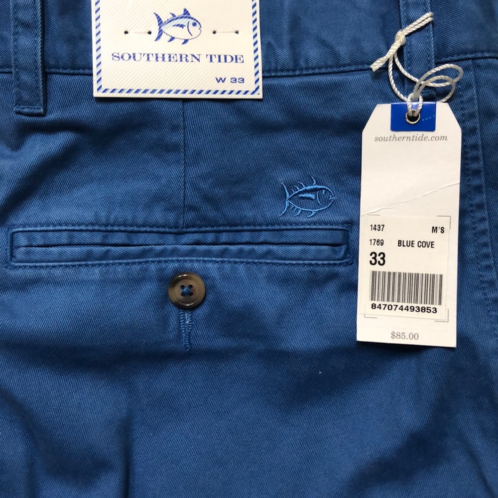 $85 NWT Southern Tide Blue Shorts Sz 33